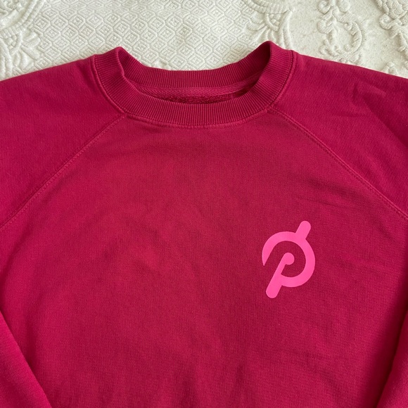 Spiritual Gangster x Peleton Berry Red Let Your Spirit Move You Sweatshirt - Picture 4 of 14